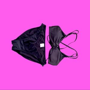 Black Push Up Bra Bathing Suit